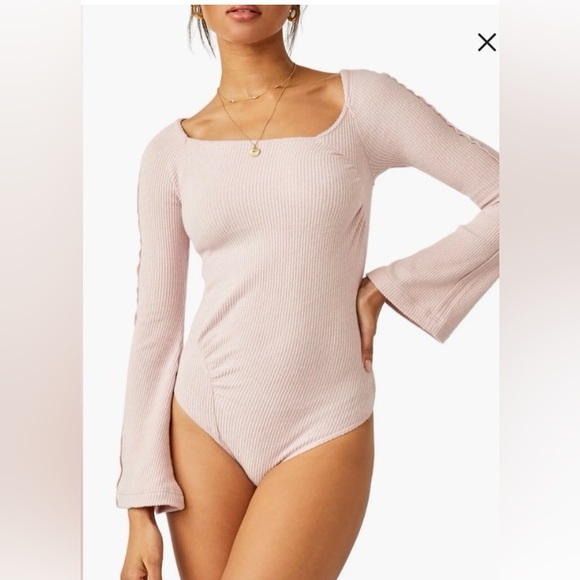 FREE PEOPLE Bodysuit NWT, On A Cloud - Picture 2 of 7